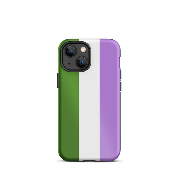 genderqueer Flag Tough iPhone Case