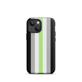 Agender Flag Tough iPhone Case