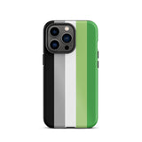 Aromantic Flag Tough iPhone Case