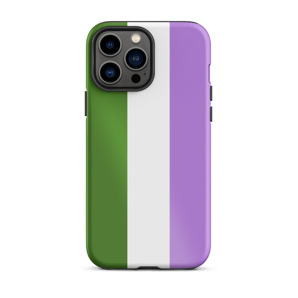 genderqueer Flag Tough iPhone Case