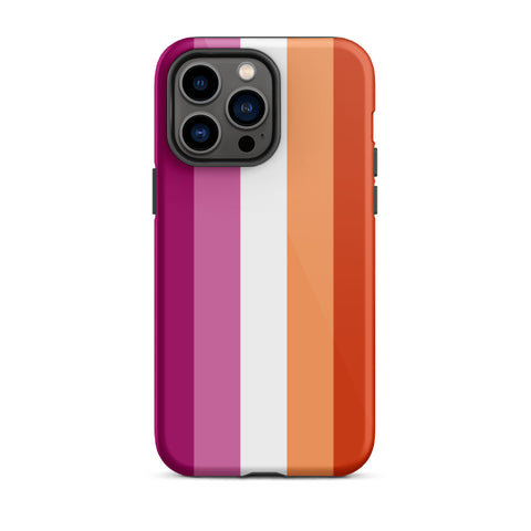 Lesbian Flag Tough iPhone Case