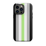 Agender Flag Tough iPhone Case