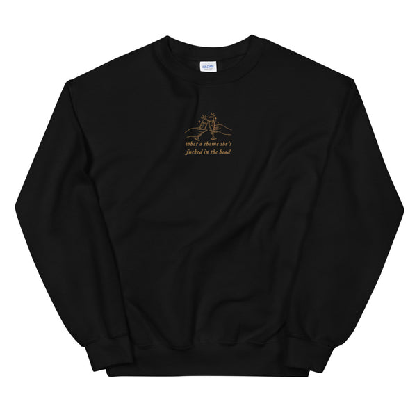 Champagne Problems Embroidered Sweatshirt