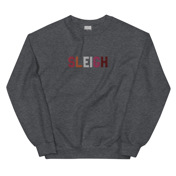 Lesbian Sleigh Embroidered Sweatshirt