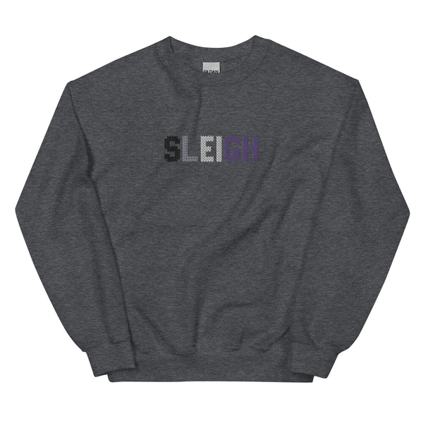 Asexual Sleigh Embroidered Sweatshirt