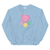 Paper Rings Candy Heart Sweatshirt