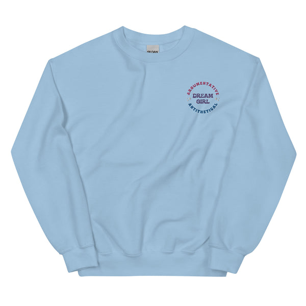 Dream Girl Cotton Candy Embroidered Sweatshirt