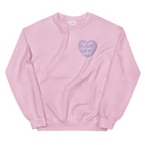 I Forgot That You Existed Candy Heart Sweatshirt