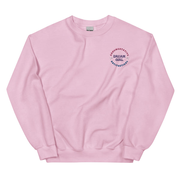 Dream Girl Cotton Candy Embroidered Sweatshirt