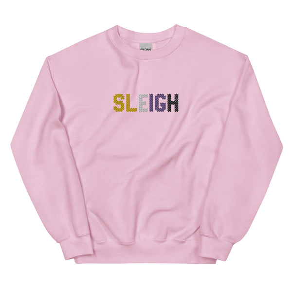 Non-Binary Sleigh Embroidered Sweatshirt
