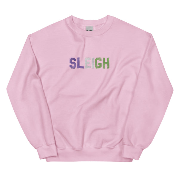 Genderqueer Sleigh Embroidered Sweatshirt