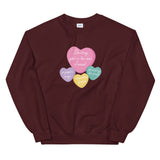 Paper Rings Candy Heart Sweatshirt