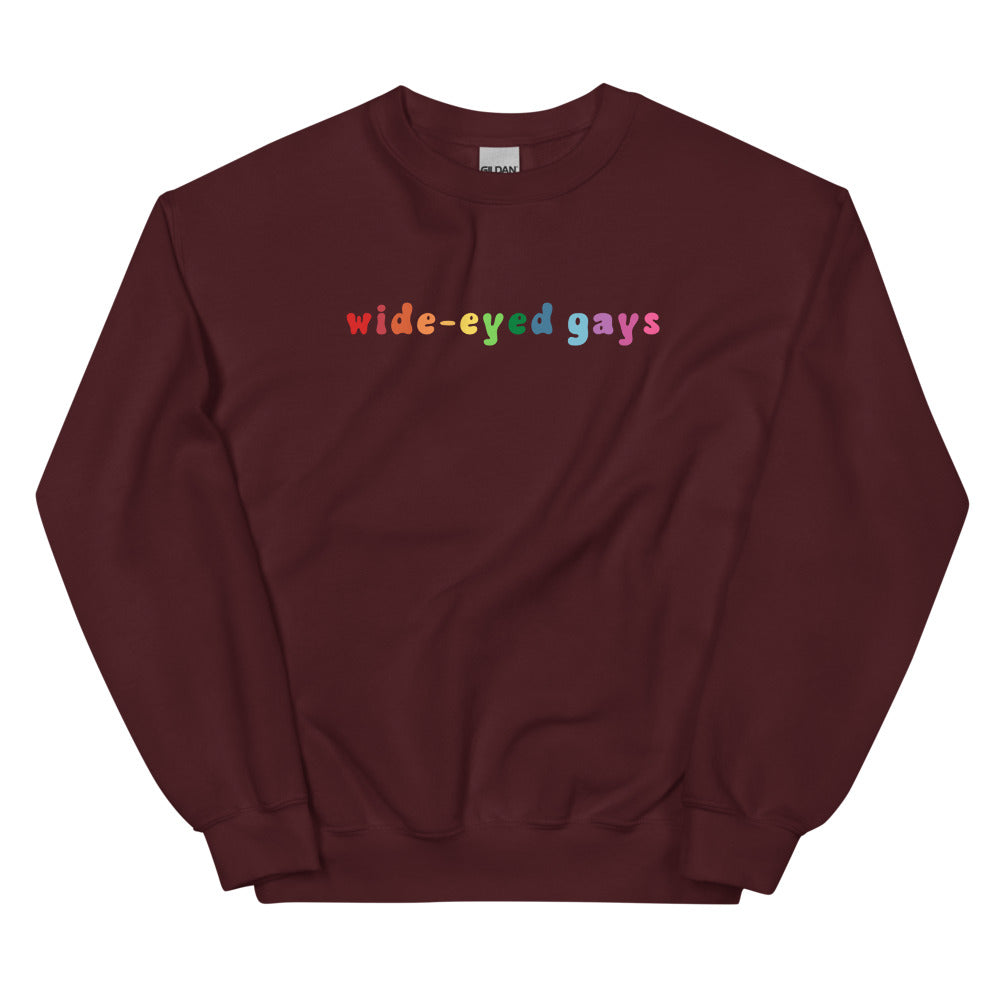 Wide-Eyed Gays Sweatshirt