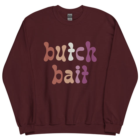 Butch Bait Retro Lesbian Sweatshirt