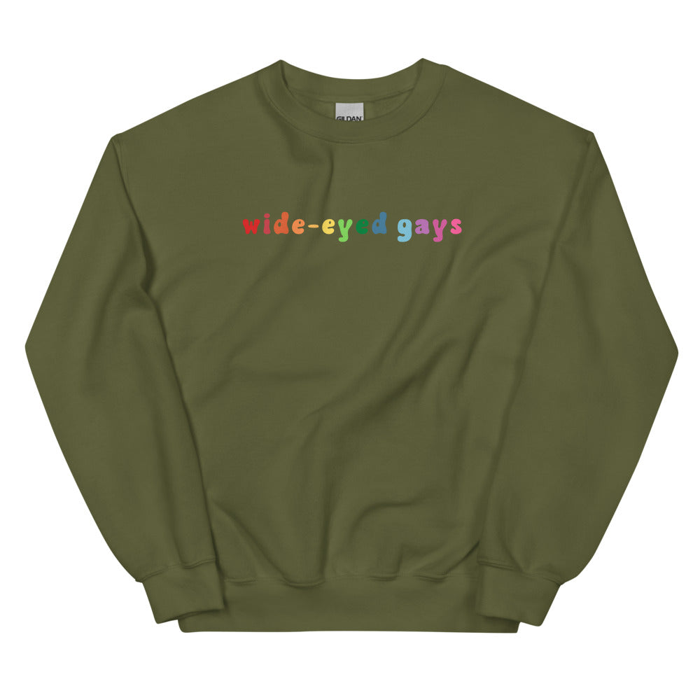 Wide-Eyed Gays Sweatshirt