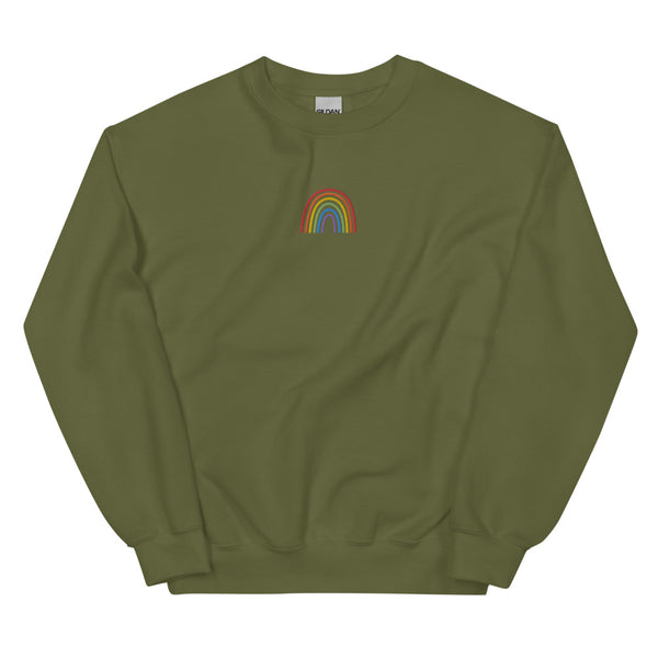 Rainbow Embroidered Sweatshirt