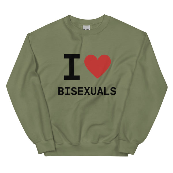 I Heart Bisexuals Sweatshirt