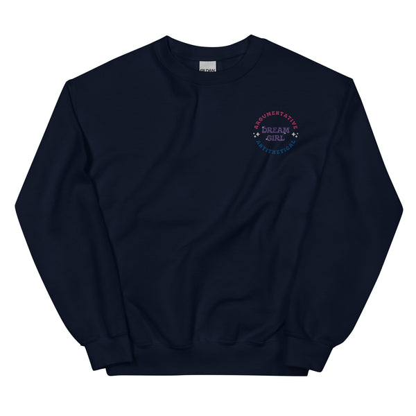 Dream Girl Cotton Candy Embroidered Sweatshirt