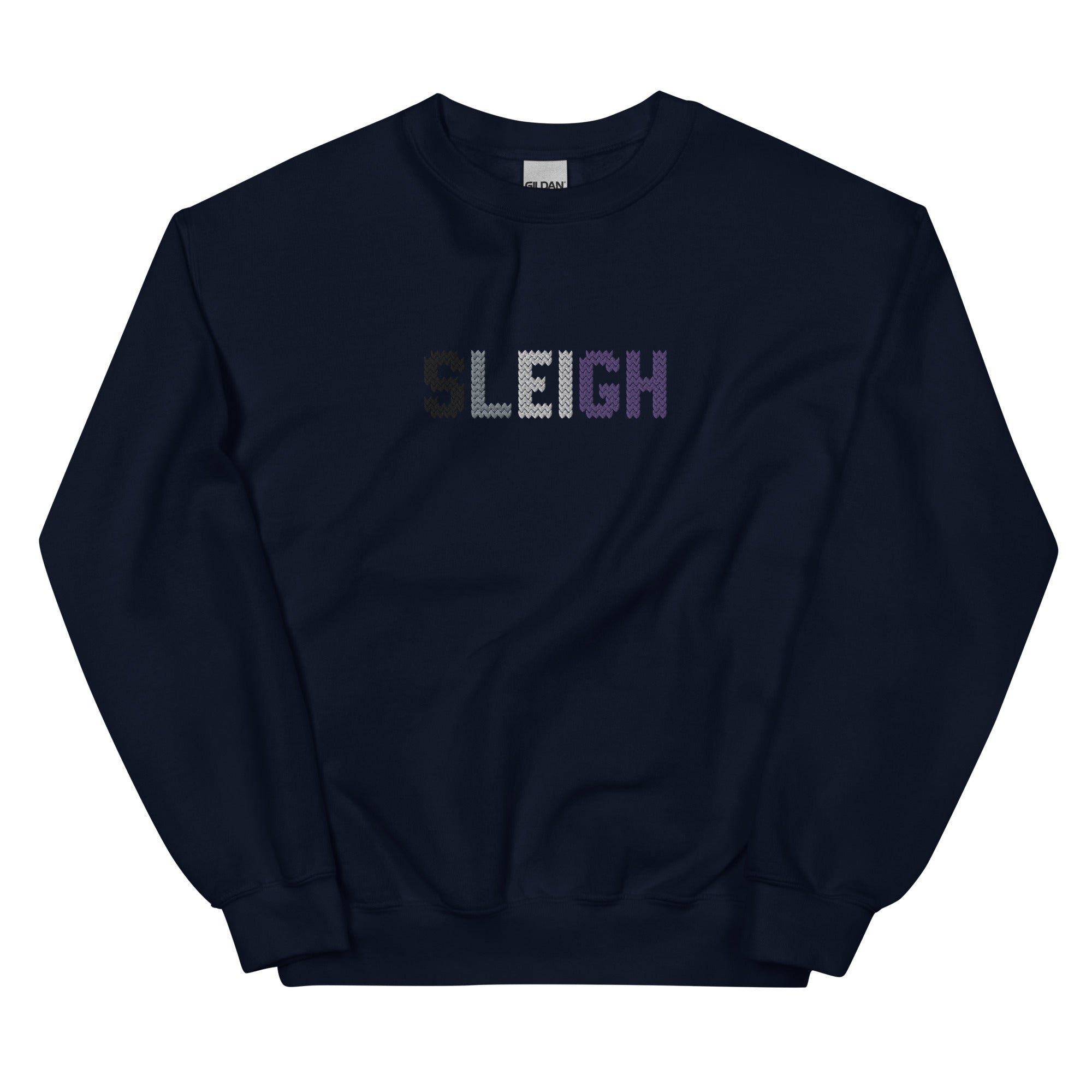 Asexual Sleigh Embroidered Sweatshirt