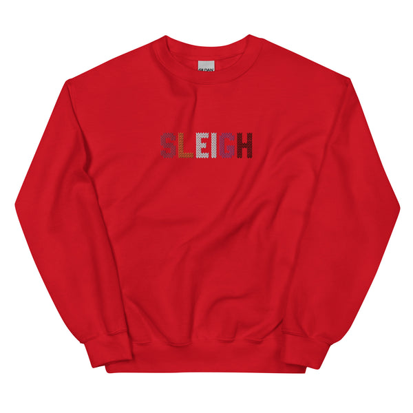 Lesbian Sleigh Embroidered Sweatshirt