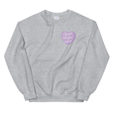 I Forgot That You Existed Candy Heart Sweatshirt