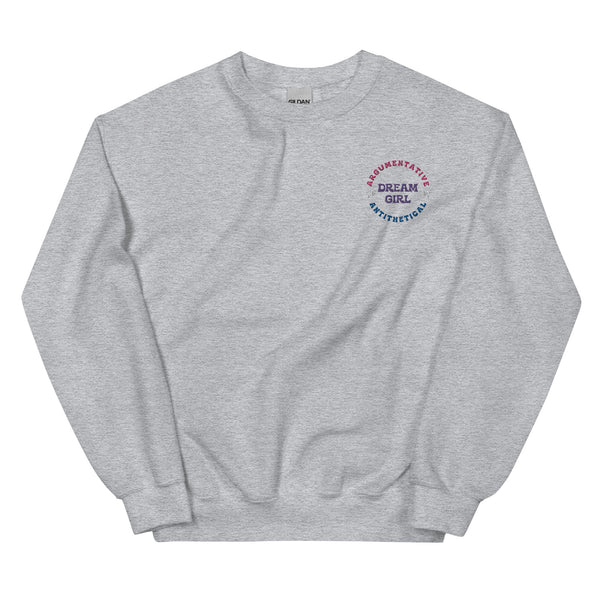 Dream Girl Cotton Candy Embroidered Sweatshirt