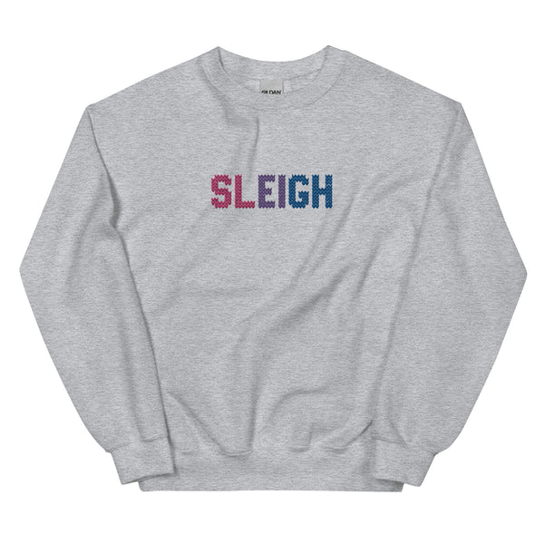 Bisexual Sleigh Embroidered Sweatshirt