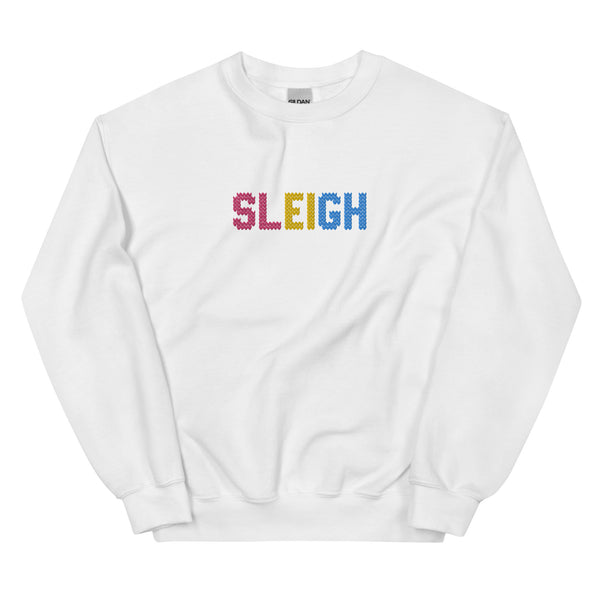 Pansexual Sleigh Embroidered Sweatshirt