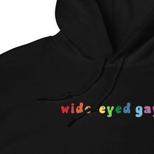 Wide-Eyed Gays Rainbow Hoodie