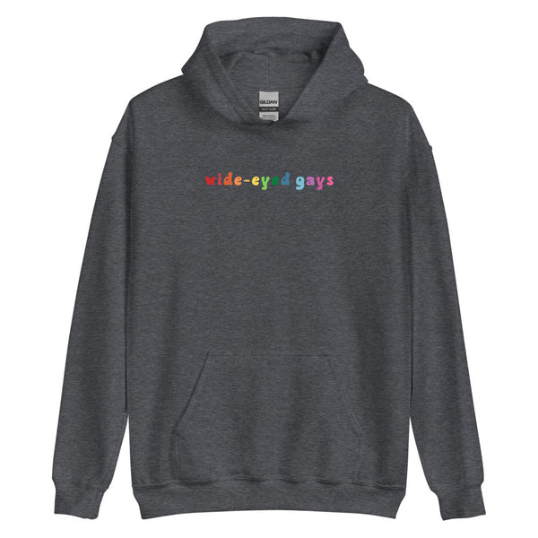 Wide-Eyed Gays Rainbow Hoodie