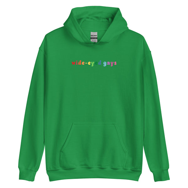 Wide-Eyed Gays Rainbow Hoodie