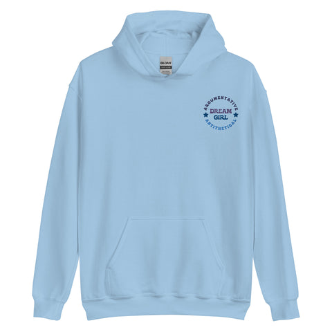 Dream Girl Midnights Blue Embroidered Hoodie