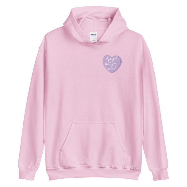 I Forgot That You Existed Candy Heart Hoodie