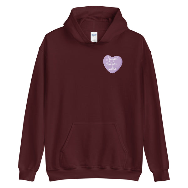 I Forgot That You Existed Candy Heart Hoodie
