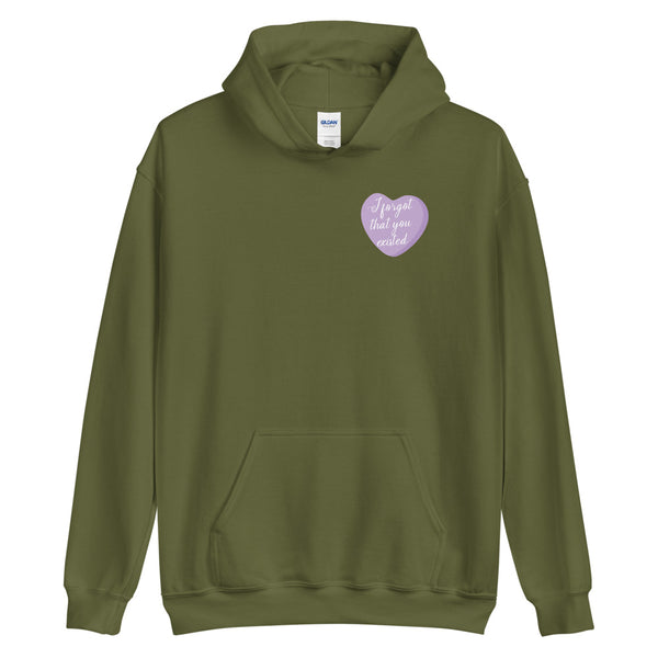 I Forgot That You Existed Candy Heart Hoodie