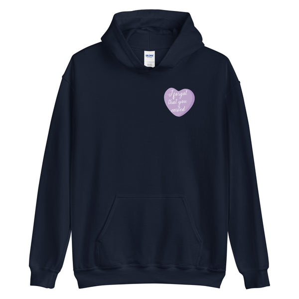 I Forgot That You Existed Candy Heart Hoodie