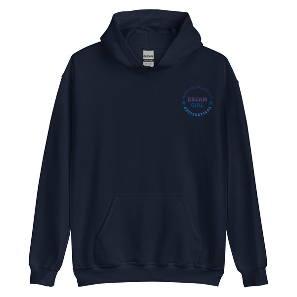 Dream Girl Midnights Blue Embroidered Hoodie