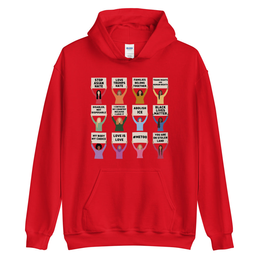 USA Protesting Women Hoodie