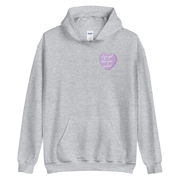I Forgot That You Existed Candy Heart Hoodie