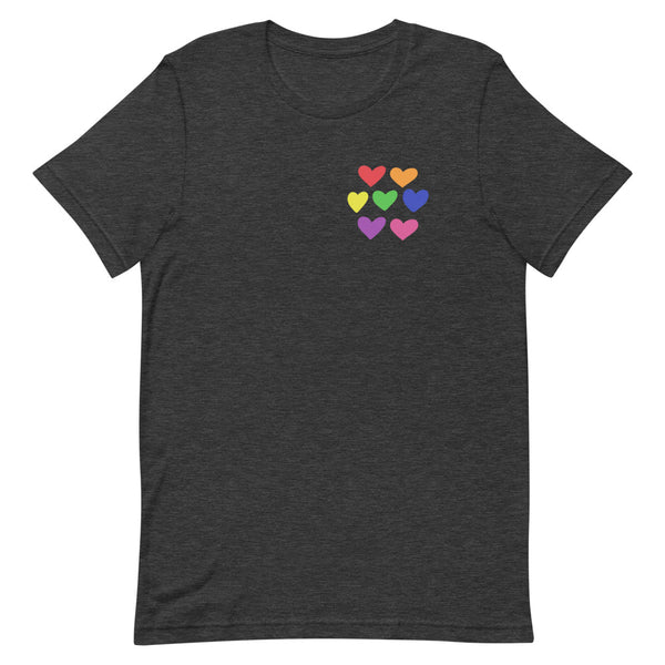 LGBTQIA+ / Gay Pride Hearts T-Shirt