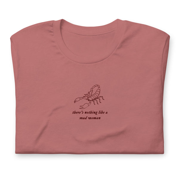 Mad Woman Embroidered T-Shirt