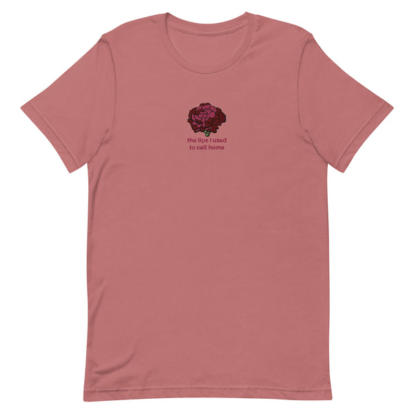 Maroon Embroidered T-Shirt