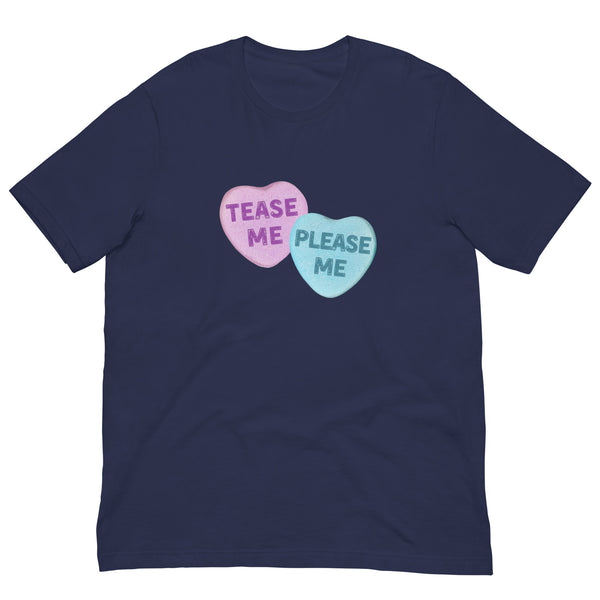 Tease Me Please Me Candy Hearts T-Shirt
