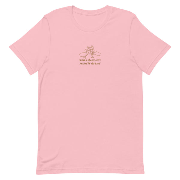 Champagne Problems Embroidered T-Shirt