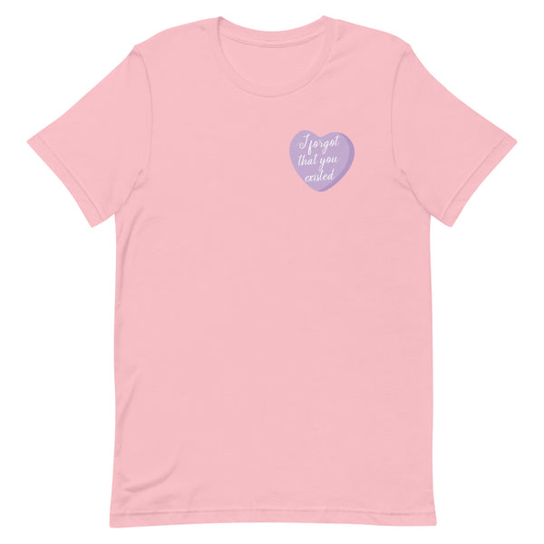 I Forgot That You Existed Candy Hearts T-Shirt
