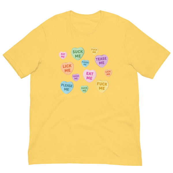 Naughty Valentine's Candy Hearts T-Shirt