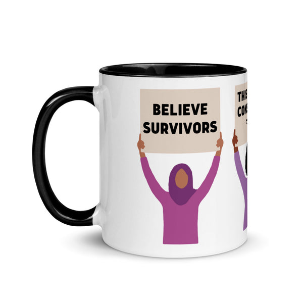Believe Survivors Protest Mug