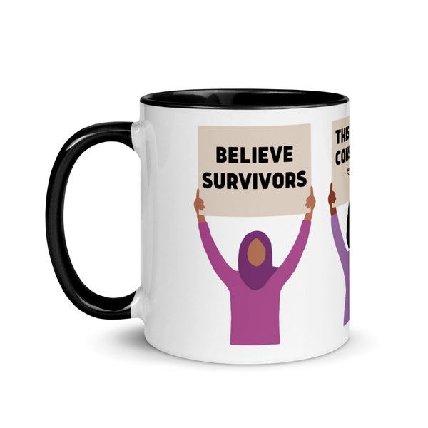 Believe Survivors Protest Mug
