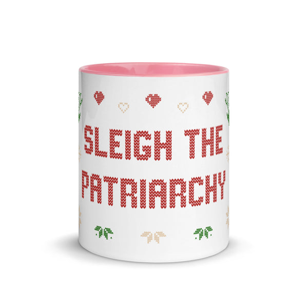 Sleigh The Patriarchy Ugly Christmas Mug