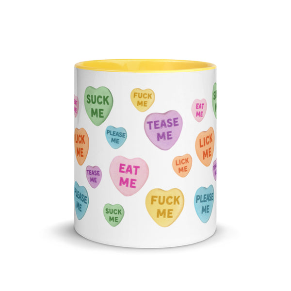 Naughty Valentine's Candy Hearts Mug